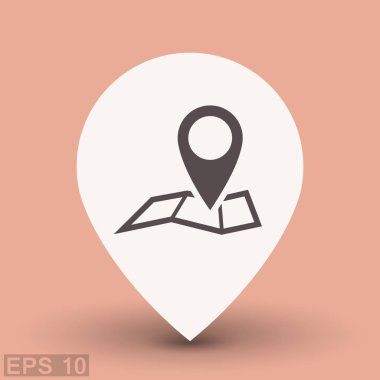 Harita simgesinde iğne