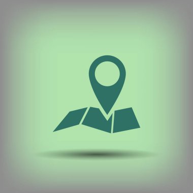 Harita simgesinde iğne