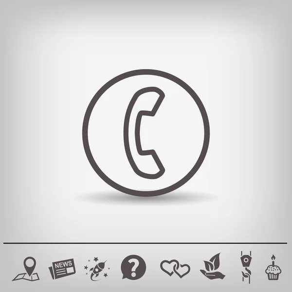 Pictogramme du téléphone. illustration pour le design — Image vectorielle