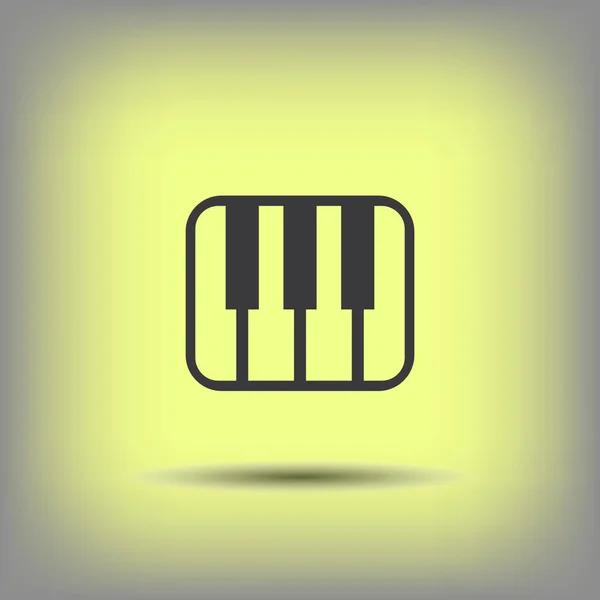 Pictografía del teclado musical — Archivo Imágenes Vectoriales