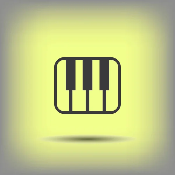 Pictograph of music keyboard — Stock Vector