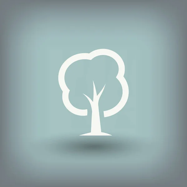 Piktogram drzewa. ilustracja do projektowania — Wektor stockowy