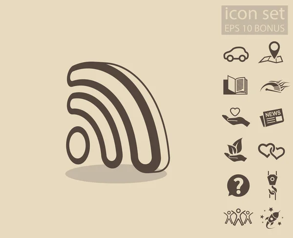 Ikona rss ikony — Stockový vektor