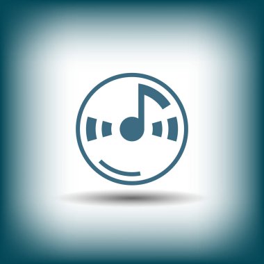 müzik Not cd simgesini