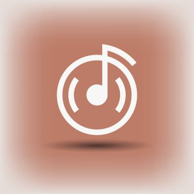 müzik Not cd simgesini