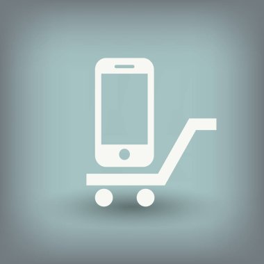sepeti üstünde hareket eden telefon