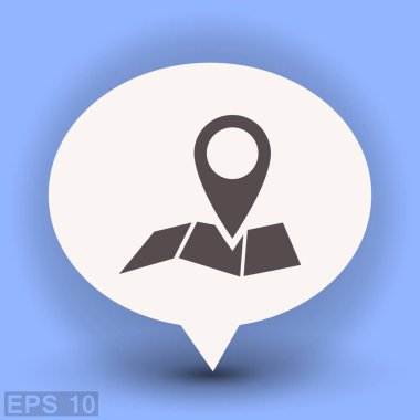 Harita simgesinde iğne