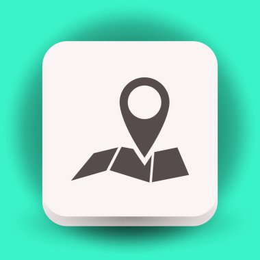 Harita simgesinde iğne