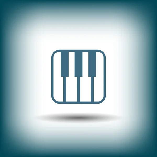 Ikona hudební klávesnice — Stockový vektor