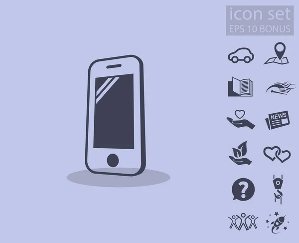 Abstracte pictograph van mobile — Stockvector