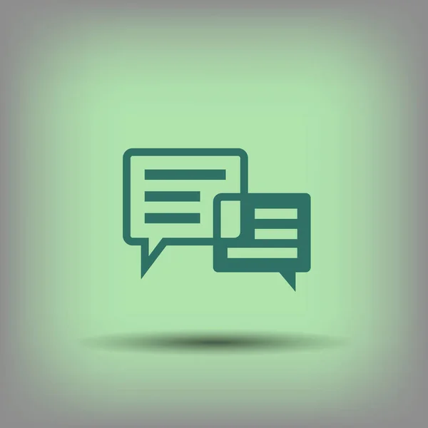 Az üzenetet, vagy chat pictograph — Stock Vector
