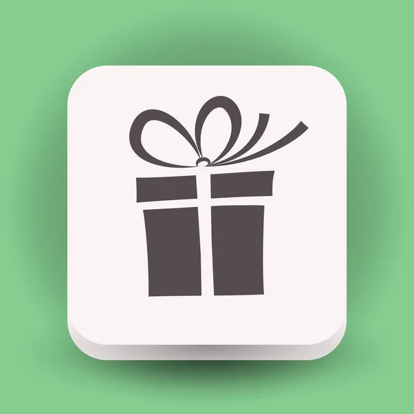 Pictografía de la caja de regalo — Vector de stock