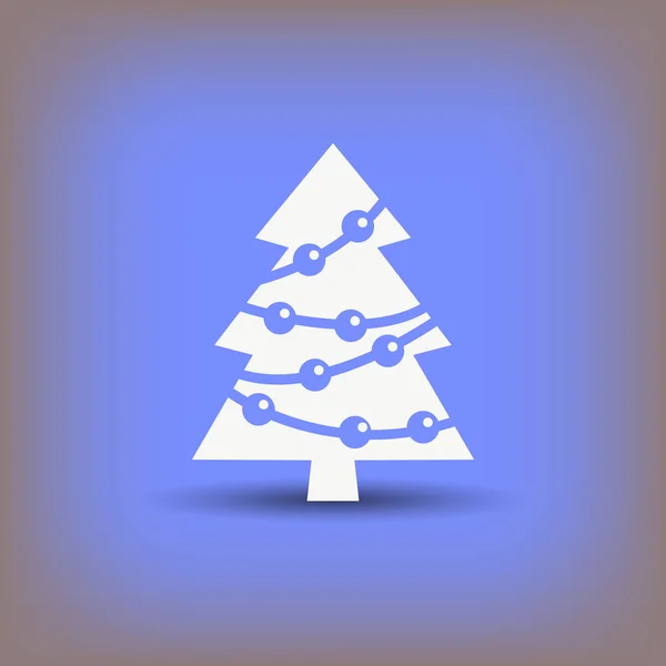 Пиктограф рождественской елки — стоковый вектор