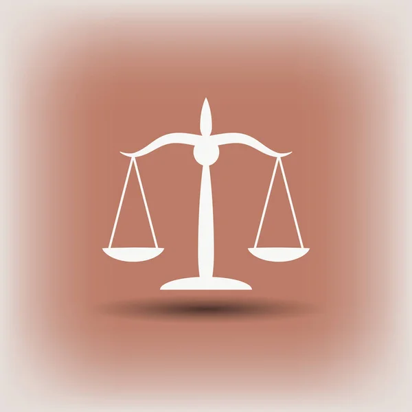 Pictograph van Justitie schalen — Stockvector