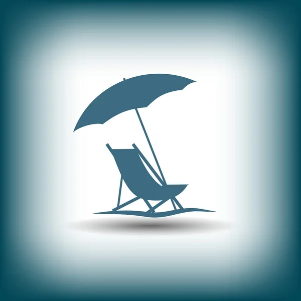 Pictogramme de l'icône des vacances d'été — Image vectorielle
