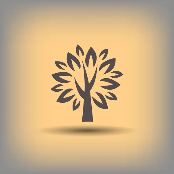 Pictograph van boom. illustratie voor ontwerp — Stockvector
