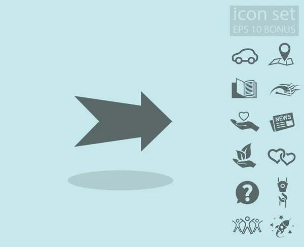 Ikony Symbols ikona strzałki — Wektor stockowy