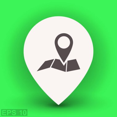 Harita simgesinde iğne