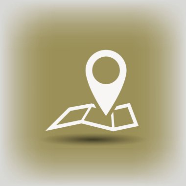 Harita simgesinde iğne