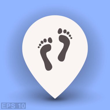 Ekibimizi ayak izleri kavramı simgesinin