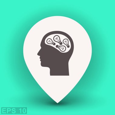 Lightbulbs baş kavramı simge resim