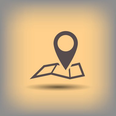 Harita simgesinde iğne