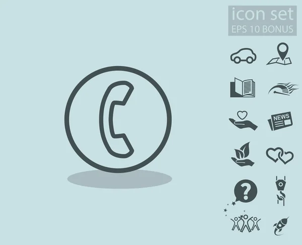 Pictogramme du téléphone. illustration pour le design — Image vectorielle