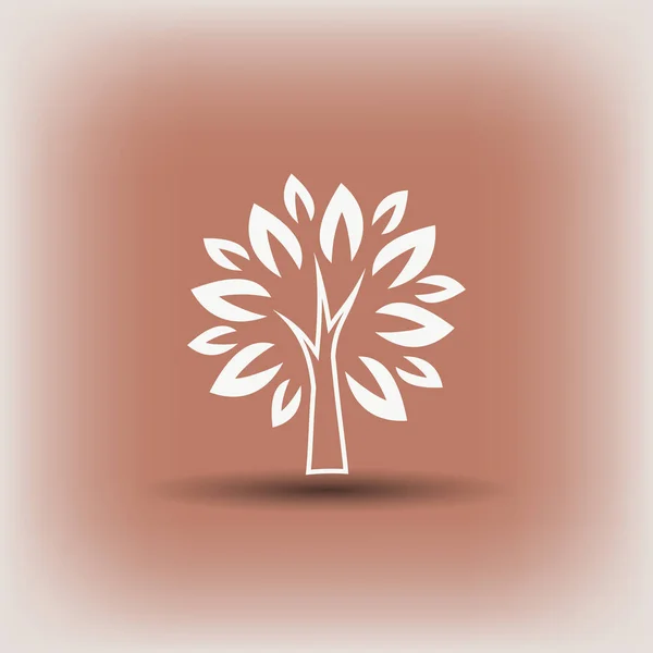 Pictogramme de l'arbre. illustration pour le design — Image vectorielle