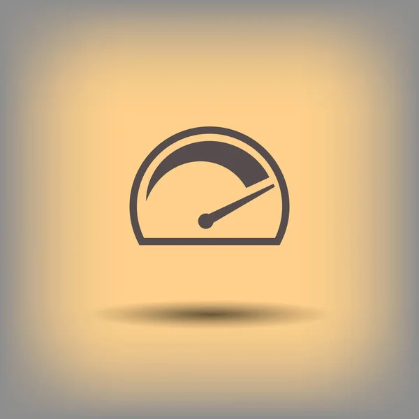 Pictograph sebességmérő ikon — Stock Vector