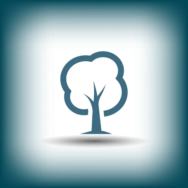 Pictogramme de l'arbre. illustration pour le design — Image vectorielle