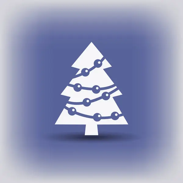 Pictogramme de l'arbre de Noël — Image vectorielle