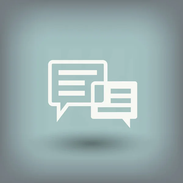 Az üzenetet, vagy chat pictograph — Stock Vector