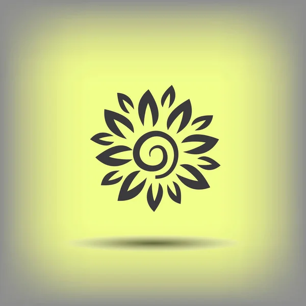 Piktogramm des Blumensymbols — Stockvektor
