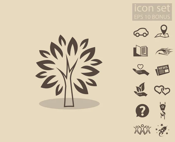 Symbol stromu. ilustrace pro design — Stockový vektor