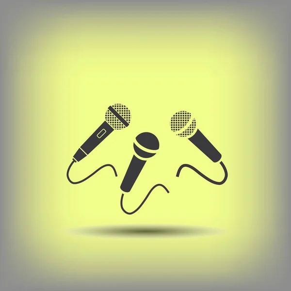 Microphones icon. illustration for design — Stock Vector