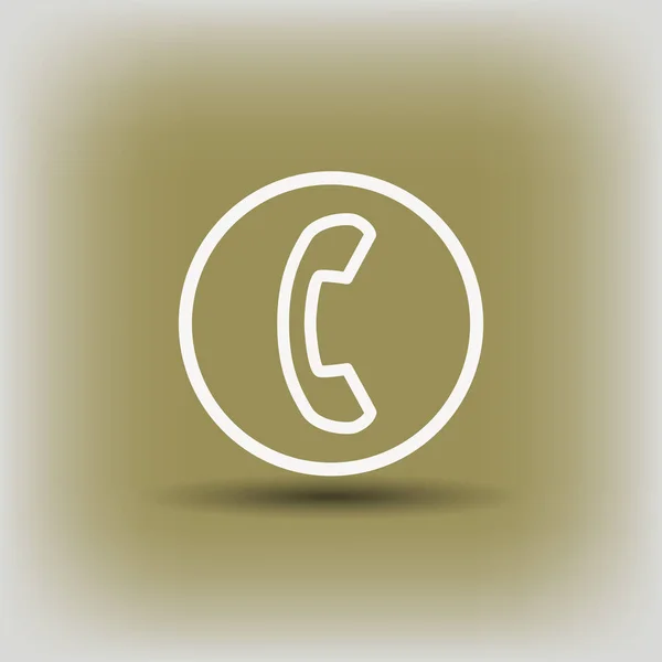Ikona telefonu. ilustrace pro design — Stockový vektor