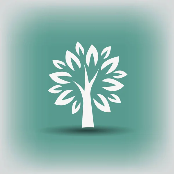 Pictogramme de l'arbre. illustration pour le design — Image vectorielle