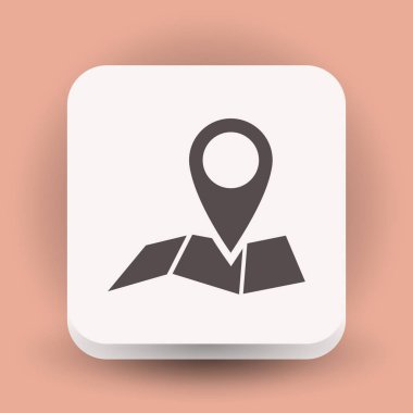 Harita simgesinde iğne