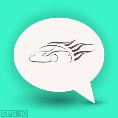 Araba simgesi, illüstrasyon