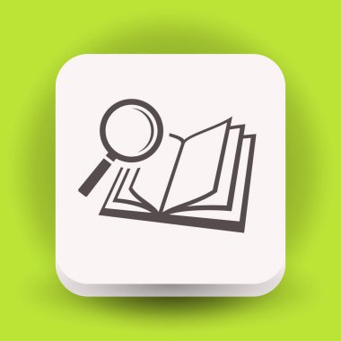 Kitap ve büyüteç cam kutsal kişilerin resmi, resim.  