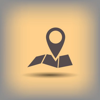 Harita simgesinde iğne