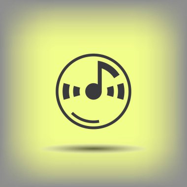 müzik Not cd simgesini