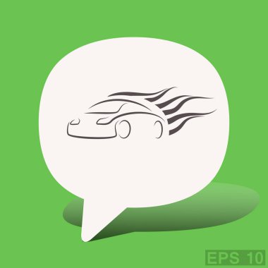 Araba simgesi, illüstrasyon