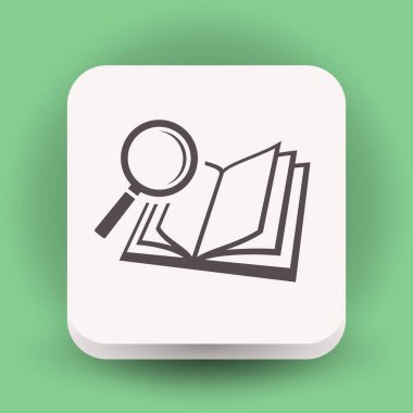 Kitap ve büyüteç cam kutsal kişilerin resmi, resim.  