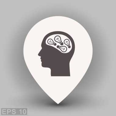 Lightbulbs baş kavramı simge resim