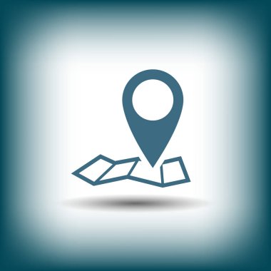 Harita simgesinde iğne