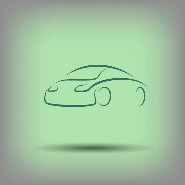 Ícone do carro, ilustração — Vetor de Stock