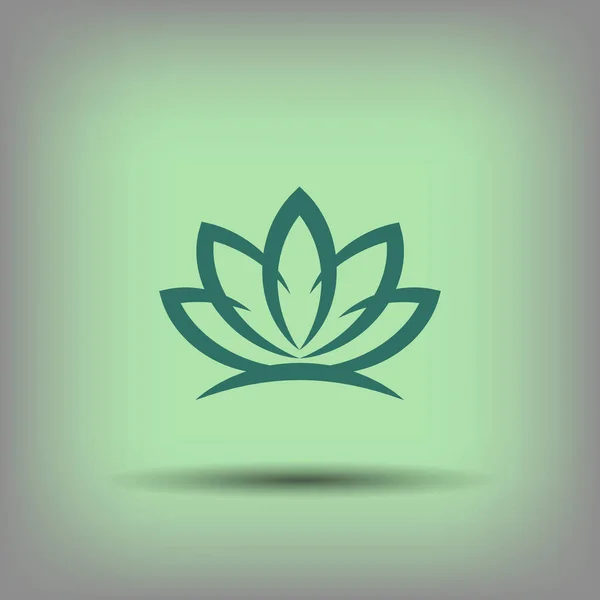 Pictograph av lotus-knappen — Stock vektor