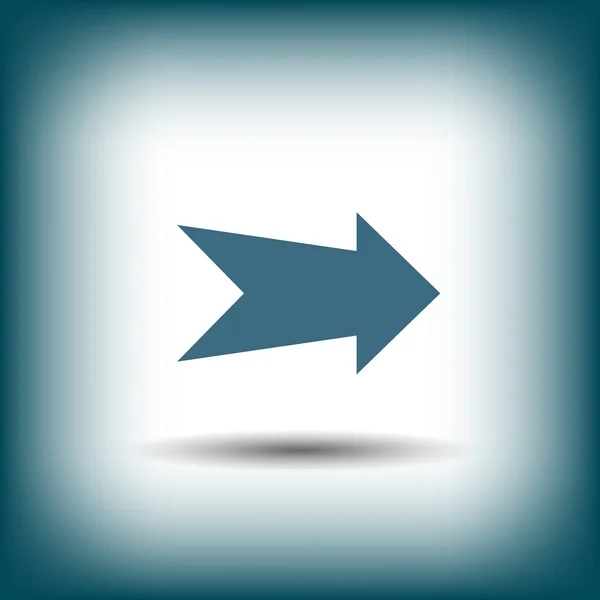 Pictograph of arrow icon — Stock Vector