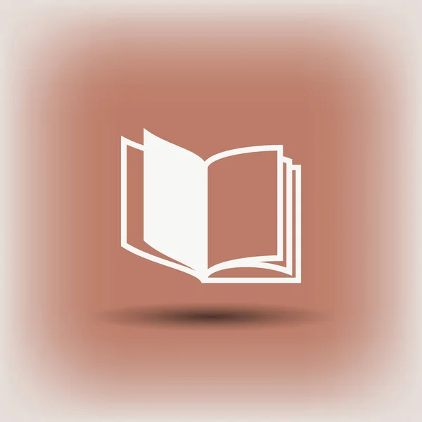 Ikona książki otwartej — Wektor stockowy